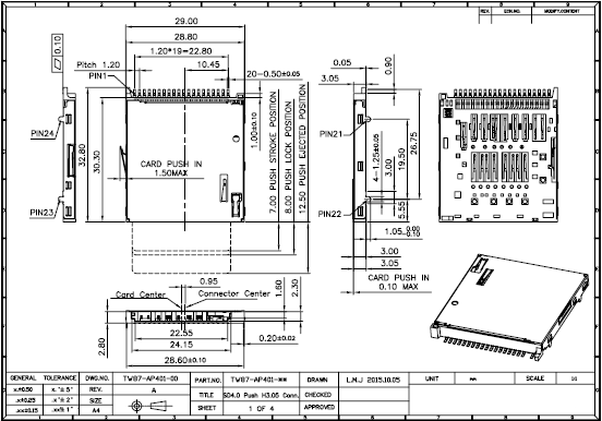 SD4.0 Push H3.05 Conn.