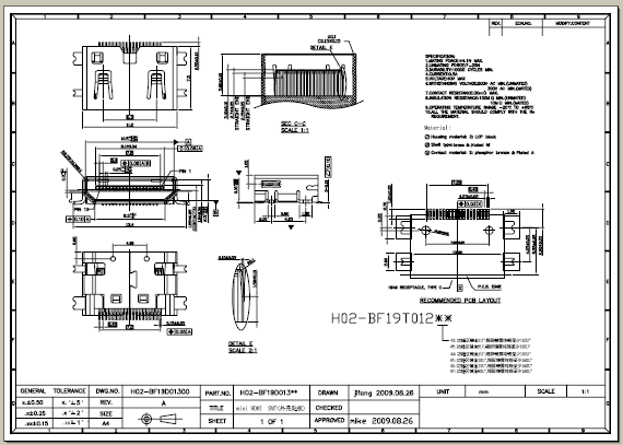 0.5mm FPC (A型)上接